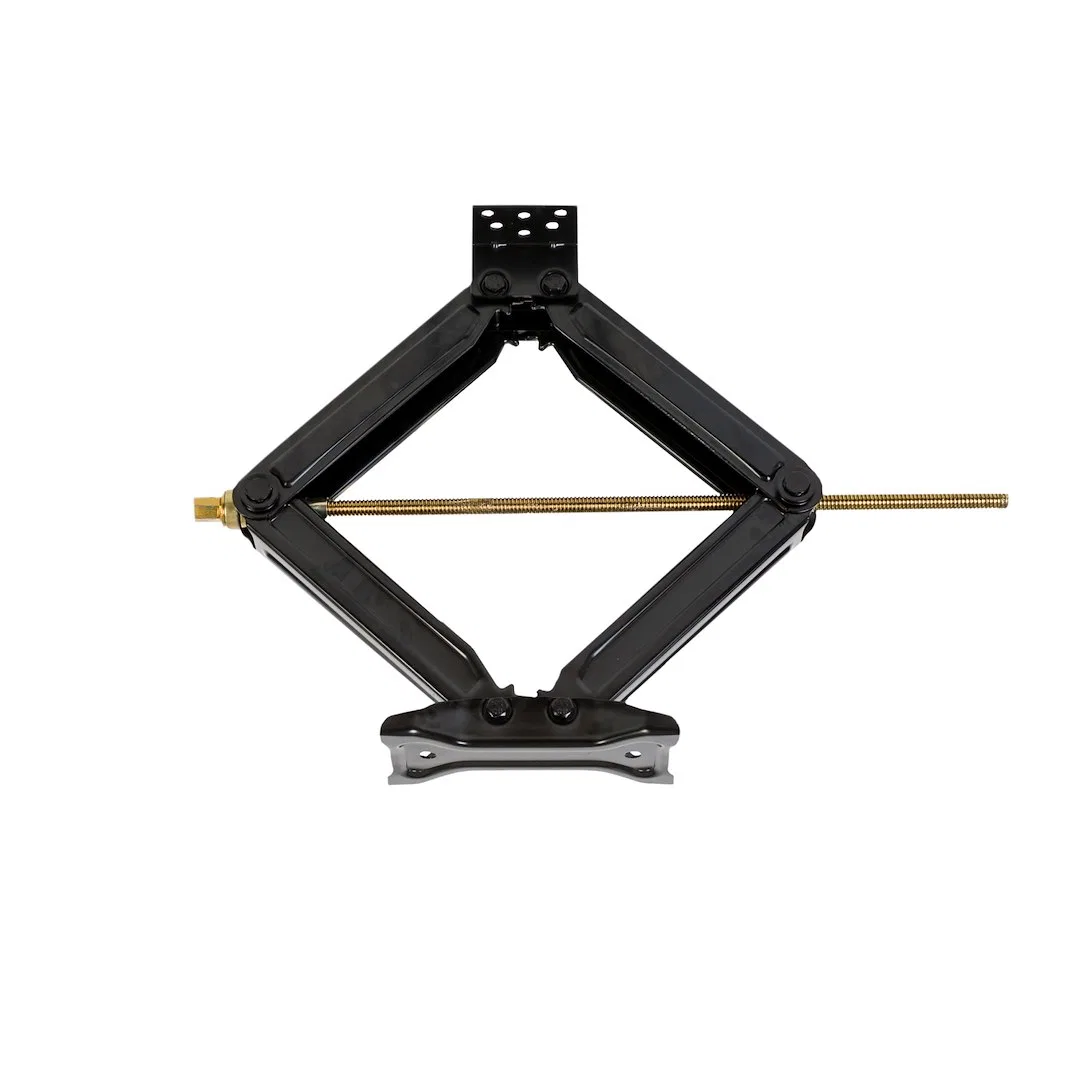 88121 – HUSKY TOWING Leveling Jack, For RV Frame Manual Square Support Brackets 5000 Pound Weight Capacity Scissor Ty...